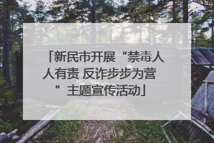 新民市开展“禁毒人人有责 反诈步步为营”主题宣传活动