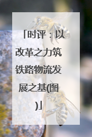 时评：以改革之力筑铁路物流发展之基(图)