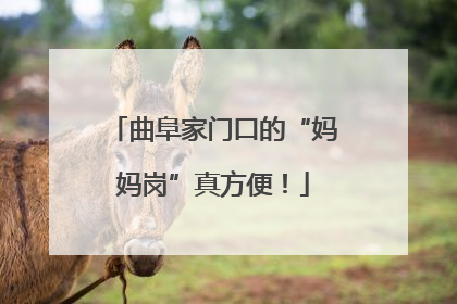 曲阜家门口的“妈妈岗”真方便！