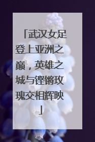 武汉女足登上亚洲之巅，英雄之城与铿锵玫瑰交相辉映