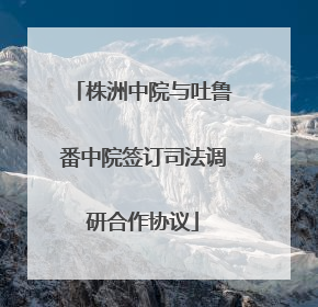 株洲中院与吐鲁番中院签订司法调研合作协议