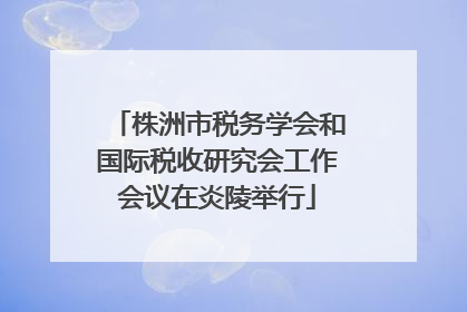 株洲市税务学会和国际税收研究会工作会议在炎陵举行