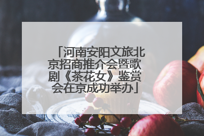 河南安阳文旅北京招商推介会暨歌剧《茶花女》鉴赏会在京成功举办