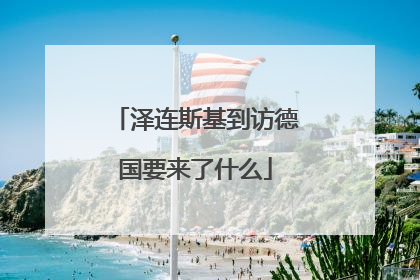 泽连斯基到访德国要来了什么