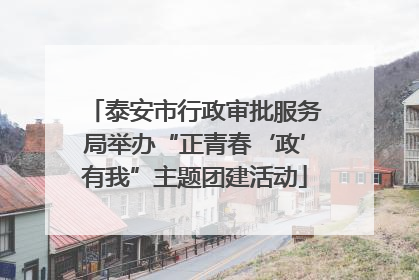 泰安市行政审批服务局举办“正青春‘政’有我”主题团建活动