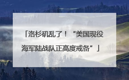 洛杉矶乱了！“美国现役海军陆战队正高度戒备”