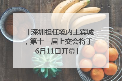 深圳担任境内主宾城，第十一届上交会将于6月11日开幕