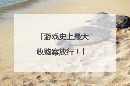 游戏史上最大收购案放行！