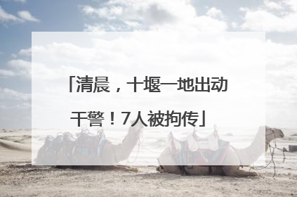 清晨，十堰一地出动干警！7人被拘传
