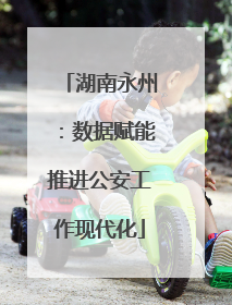 湖南永州：数据赋能推进公安工作现代化