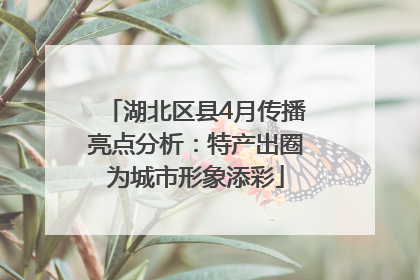 湖北区县4月传播亮点分析：特产出圈为城市形象添彩