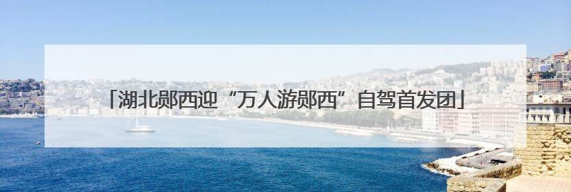 湖北郧西迎“万人游郧西”自驾首发团