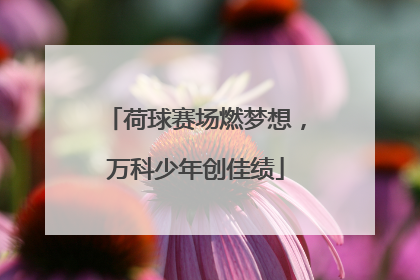 荷球赛场燃梦想，万科少年创佳绩