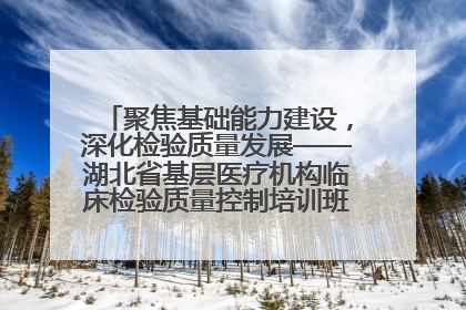 聚焦基础能力建设，深化检验质量发展——湖北省基层医疗机构临床检验质量控制培训班（孝感站）成功举办