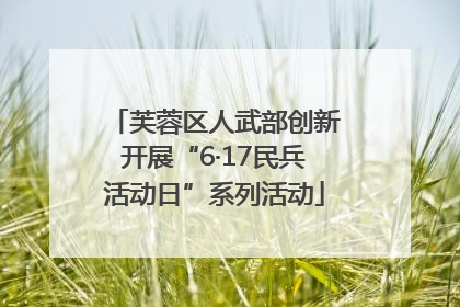 芙蓉区人武部创新开展“6·17民兵活动日”系列活动