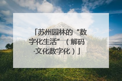 苏州园林的“数字化生活”（解码·文化数字化）