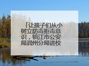 让孩子们从小树立防毒拒毒意识，镇江市公安局润州分局进校展开禁毒宣传