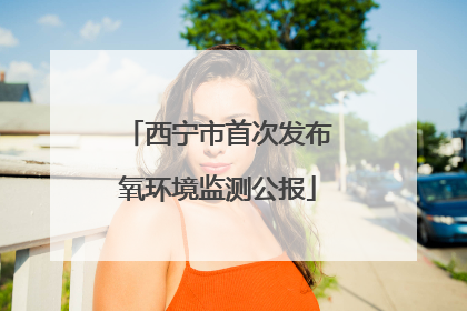 西宁市首次发布氧环境监测公报