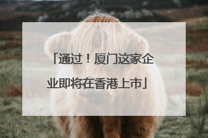 通过！厦门这家企业即将在香港上市