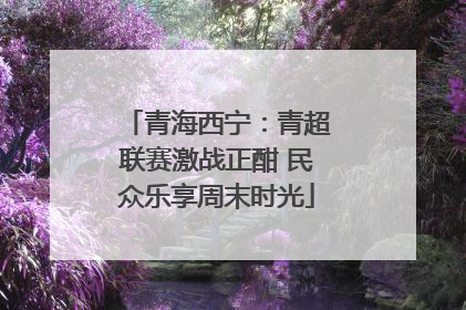 青海西宁：青超联赛激战正酣 民众乐享周末时光
