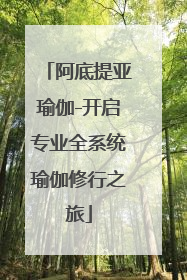 阿底提亚瑜伽-开启专业全系统瑜伽修行之旅