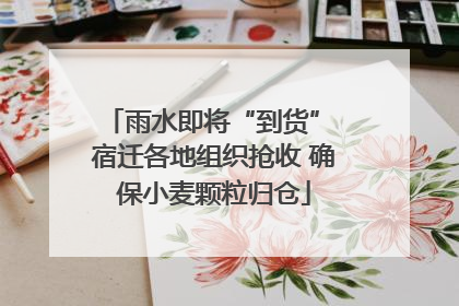 雨水即将“到货” 宿迁各地组织抢收 确保小麦颗粒归仓