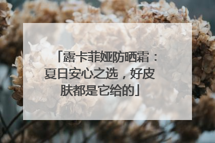 露卡菲娅防晒霜：夏日安心之选，好皮肤都是它给的