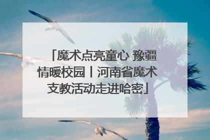 魔术点亮童心 豫疆情暖校园丨河南省魔术支教活动走进哈密