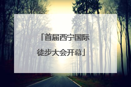 首届西宁国际徒步大会开幕