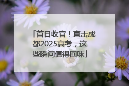 首日收官！直击成都2025高考，这些瞬间值得回味