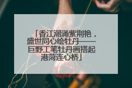 香江潮涌紫荆艳，盛世同心绘牡丹——巨野工笔牡丹画搭起港菏连心桥