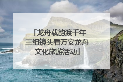 龙舟载韵渡千年 三组镜头看万安龙舟文化旅游活动