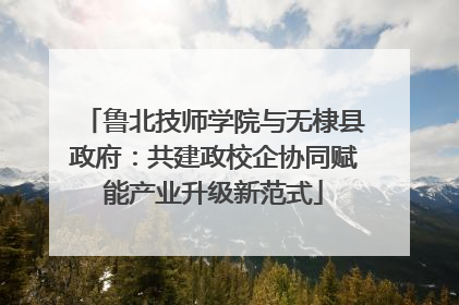 鲁北技师学院与无棣县政府：共建政校企协同赋能产业升级新范式