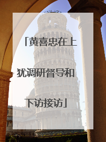 黄喜忠在上犹调研督导和下访接访