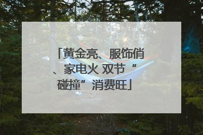 黄金亮、服饰俏、家电火 双节“碰撞”消费旺