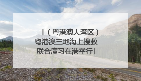 （粤港澳大湾区）粤港澳三地海上搜救联合演习在港举行
