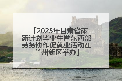 2025年甘肃省雨露计划毕业生暨东西部劳务协作促就业活动在兰州新区举办