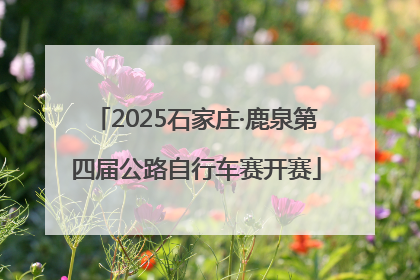 2025石家庄·鹿泉第四届公路自行车赛开赛