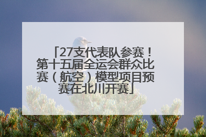 27支代表队参赛！第十五届全运会群众比赛（航空）模型项目预赛在北川开赛