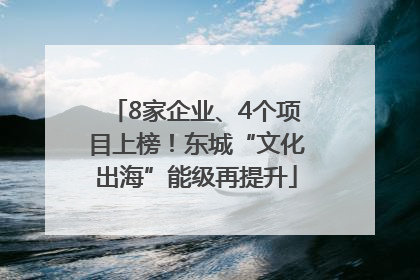 8家企业、4个项目上榜！东城“文化出海”能级再提升